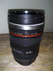 New Coffee Mug - 35mm Camera Lens Shaped Photography Fans w/ Screw Top Humor Cup - Picture 1 of 11