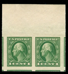 momen: US Stamps #408 MINT OG NH PAIR PSE GRADED CERT GEM-100J LOT #88243 - Picture 1 of 3