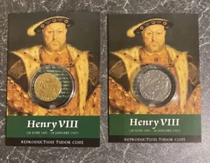 Henry VIII Half Angel And Groat Coin Packs - Picture 1 of 4