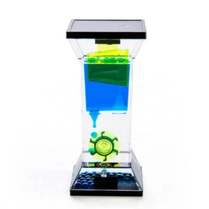 Entertaining Toy Neon Step and Spinning Wheel Liquid Timer Zig Zag Pattern - Picture 1 of 3