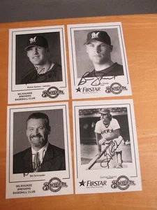 4 Milwaukee Brewers 5 x 7 Photo Autographs Sexton Sheets Gorman Thomas Schroeder - Picture 1 of 14