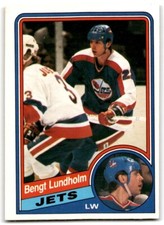 1984-85 O-Pee-Chee Bengt Lundholm Winnipeg Jets #341