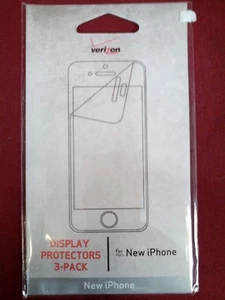 Screen Protectors for iPhone 5 Display 3 Pack NEW Verizon - Picture 1 of 8