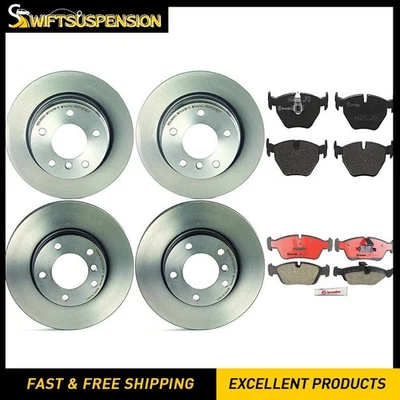 Juego de pastillas de freno de disco delanteras traseras Brembo rotor de freno de disco para BMW 328i 1998-1998 Foto 1 de 4