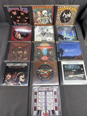 (13) USED CD LOT  Classic Rock Metal Dead Petty Beatles Yes Skynard 38 Boston Foto 1 de 4