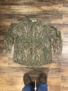 Vintage Walls Realtree Camo Hunting Shirt Cotton Chamois Size 2XL USA Made 90s - Picture 1 of 7
