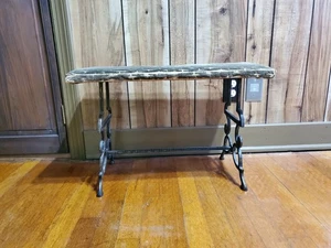 Antike viktorianische Gusseisen Klavierbank Waschtischhocker/Kaminhocker - Bild 1 von 16