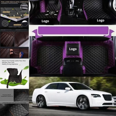 For Chrysler 300 300C 300S Luxury Custom Waterproof Carpets Auto Car Floor Mats Foto 1 de 4