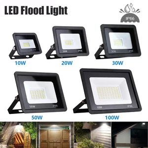 1-10x LED Inundador 10W20W30W50W100W Foco Exterior Faro IP65 Foco de Construcción - Imagen 1 de 26