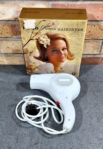 Vintage Pifco Princess Haartrockner 1060 blau verpackt 60er Jahre 3 Pin Stecker Requisite - Bild 1 von 11