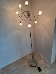 Ikea Kryssbo Piantana - 6 Luci - Dimmerabile - Metallo - Foto 1 di 5