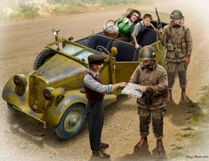 Master Box 35161 Kit Modelo Paracaidistas y Civiles Americanos Escala 1/35 1945 - Imagen 1 de 11