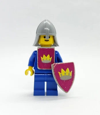 Lego Clásico Castillo Amarillo Caballero Minifigura Corona Pegatina Chaleco Escudo 375 6075 Foto 1 de 2