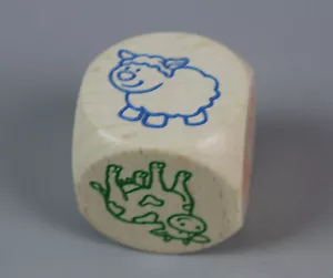 HABA Würfel Holz Geschichtenwürfel Bauernhof Tiere Bilder- Spiele Würfel K7-23 - Bild 1 von 3