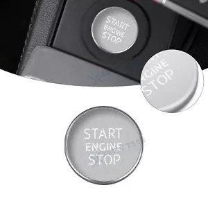 Car Start Stop Engine Switch Silver Push Button Cover For Audi A4 A6 Q5 A5 A7 - Picture 1 of 10
