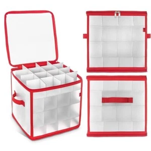 Weihnachtskugeln Aufbewahrungsbox Tasche Weihnachtsdekoration Organize 64Kugeln^ - Bild 1 von 9