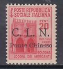 Italy Cln National Liberation(Partizan) Ponte Chiasso - N. 3 Cv 240$ Mnh**