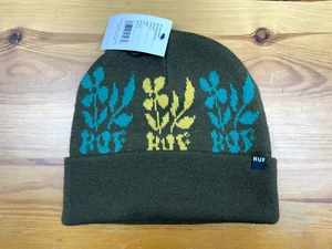 HUF SKATEBOARDING BLOSSOM BEANIE MÜTZE WOLLIG WINTER SNOWBOARDEN NEU MIT ETIKETT - Bild 1 von 5