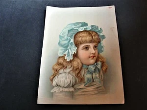 1800 - Niña joven - Tarjeta comercial grande N:1125 - Dannemiller's Cordova Coffee. - Imagen 1 de 4