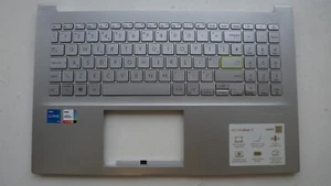 Damaged Asus Vivobook 15 K513EA K513E Palmrest UK Backlit Keyboard 13N1-BBM0301 - Zdjęcie 1 z 5