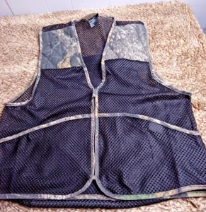 Quail Unlimited Vest Black Mesh Camouflage Hunting Men's Size M - Picture 1 of 9
