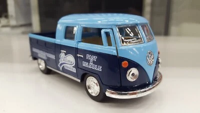 1963 VW Volkswagen Bus Cassonato Pick-Up Kinsmart Auto Modello 1/34 Scala - Immagine 1 di 2