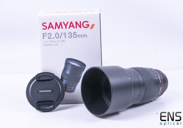 新発売】 【ポイントアップ中！】【中古】【未使用未開封】Samyang 135mm f/2.0 ED UMC 望遠レンズ Fuji Xマウ カメラ用交換 レンズ