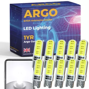 10x T10 501 Car Led Side Light Bulbs Error Free Canbus Silica Xenon White Bulb - Picture 1 of 15