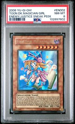 YUGIOH Dark Magician Girl SP2-EN002 PSA 8 Ultra Rare 2006 Sneak Preview Series 2 - Image 1 of 2