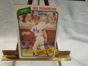 Joel Youngblood, Outfield & Second Base, New York Mets 1980 Topps Baseball, #372 - Picture 1 of 2