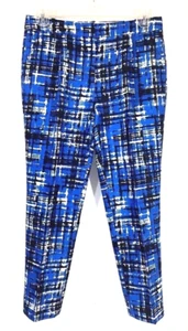 J.CREW COLLECTION Talla 6 Pantalones Grabados a Cuadros en Lana-Seda Estilo 18228 - Imagen 1 de 8