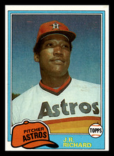 1981 Topps J.R. Richard  Houston Astros #350 VG-EX Baseball Card