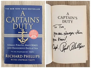 Captain Richard Phillips Signed A Captain's Duty Softcover Book HERO RAD - Picture 1 of 1