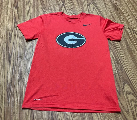 MEN  NIKE Small DRI-FIT  SHIRT UGA Bulldogs Basketball Georgia Dawgs Athletic Cover
