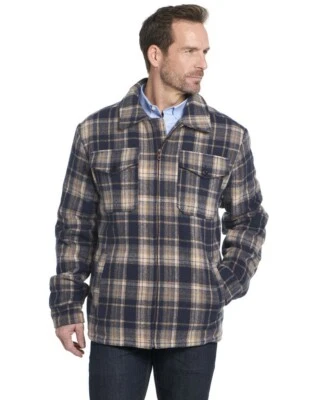 Chaqueta occidental Cripple Creek para hombre camisa a cuadros azul libertad CR45049 Foto 1 de 2