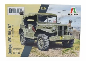 MODELLINO AUTO STATICO ITALERI DODGE WC56/57 4X4 COMMAND CAR MILITARY 1944 1/35 - Foto 1 di 4