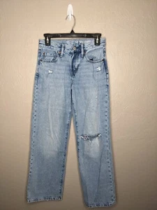 GAP Kids Boys 12 Super Light Destroyed Organic Cotton '90s Loose Jeans - Picture 1 of 7