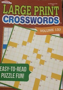 Kappa Large Print Word-Finds Puzzle Books, Largest Selection of Volume 137 - Picture 1 of 3