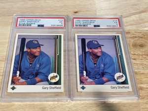 Two 1989 Upper Deck 13 Gary Sheffield Star Rookie PSA 5 $20