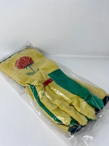 Large Tall Garden Gloves Yellow & Green One Set - Picture 1 of 4