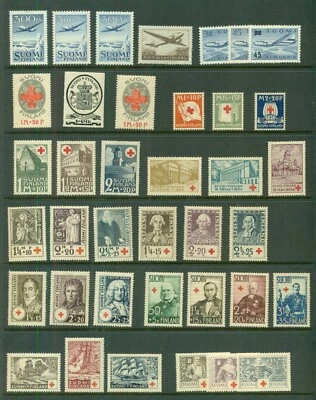 FINLAND Semi-Postal & B.O.B. collection, 1922-1969, all mint, Scott $380.00 - Image 1 of 4