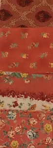 Quilt Gate, 4 Fat Quarters, 100% Cotton, Rose Colors, Quilt Shop Quality, OOP - Picture 1 of 1
