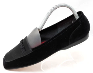 Mocassini Enzo Angiolini Liberty ballerine donna 7M nero velluto scarpe morso cavallo nuovi senza scatola - Foto 1 di 11