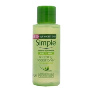 4 X SIMPLE KIND TO SKIN SOOTHING FACIAL TONER 50ML TRAVEL SIZE - Picture 1 of 2