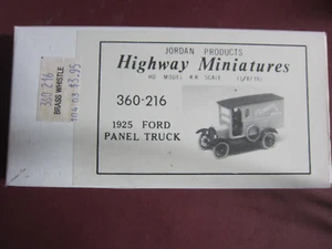 Jordan Highway Miniatures 1925 Ford Panel Truck HO Kit 360-216 Como Nuevo En Caja - Imagen 1 de 2