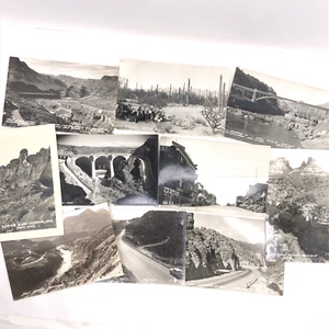 Lot 10 Arizona 1940's Real Picture Postcard Glossy Post Card RPPC Cars Dam # 2 - Picture 1 of 14
