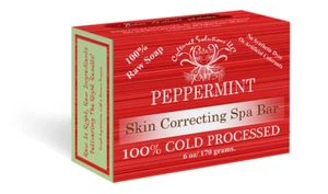 YADAIN 100% COLD PROCESSED RAW BAR SOAP: PEPPERMINT 6 oz. / 170 gram - Picture 1 of 2