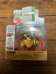 Mario Kart Luigi Coin Racers Jakks Pacific #C130 - Picture 1 of 2