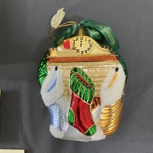 Waterford Holiday Heirlooms SE COLGARON MEDIAS Chimenea Adorno de Navidad - Imagen 1 de 5