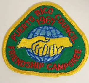 Freundschaft Camporee Puerto Rico Rat 1967 Pfadfinder Aufnäher 3" - Bild 1 von 2